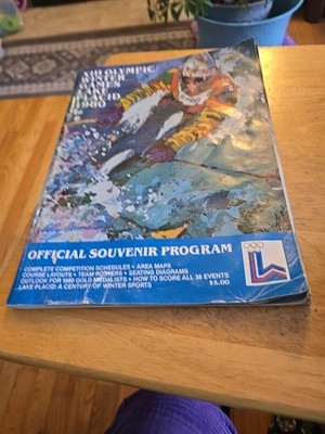 Official Souvenir Program 1980 XIII Olympic Winter Games Lake Placid New York