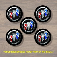 Buick Wheel Center Cap Overlay x5, Vinyl Decal Sticker