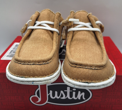 Justin Brands Women's Casual Moc Hazer Honey Canvas Size 9.5 | eBay