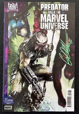 PREDATOR KILLS THE MARVEL UNIVERSE #1 2025 SIGNED BY GABRIELE DELL'OTTO W/COA NM