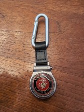 United States Marine Corps straight arrow quartz pocket watch belt loop New Batt