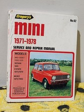 Mini 1971-1978 850 1000 1100 1275 Workshop Manual FREE POST Sedan Van Moke-82 