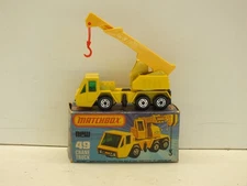 LESNEY MATCHBOX SUPERFAST NO49 CRANE TRUCK EXCELLENT BOXED (L726)