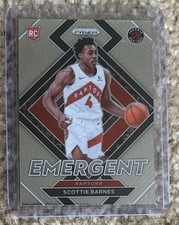 2021-22 Panini Prizm Emergent Scottie Barnes #13 Rookie Card - Toronto Raptors