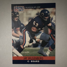 Pro Set 1990 Jay Hilgenberg #53 Chicago Bears Football NFL Base Set