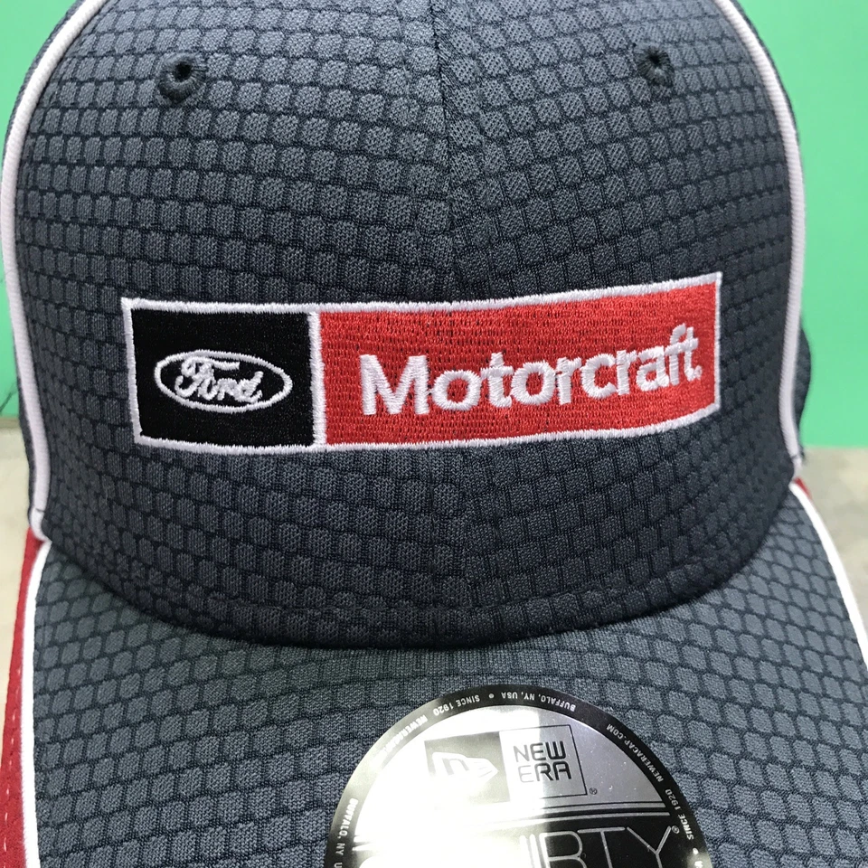 Gorra/Gorra Ford Motorcraft New Era 3930 Talla Pequeña-Med Flex Fit Roja Gris Negra Ajustada Foto 2 de 4