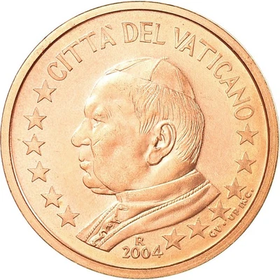 Vatican, 2 Euro Cent, 2004, SPL, Copper Plated Steel - Photo 1/2