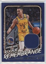 2022-23 Panini NBA Hoops Rookie Remembrance Jordan Poole #RR-JPG