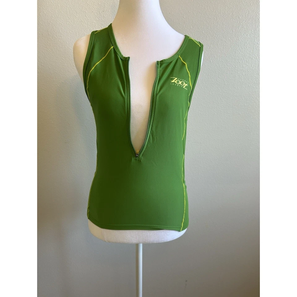 Camiseta sin mangas Zoot de ciclismo para mujer mediana cremallera completa negra ropa deportiva camisa bicicleta Foto 4 de 4