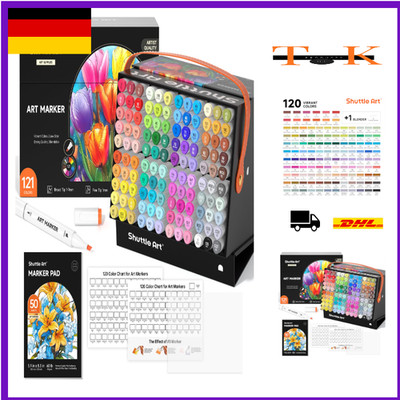 Shuttle Art Dual Tip Alkohol Marker Set 120 Farben