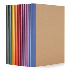Composition Notebooks Bulk 16 Pack College Ruled 60 Pages A5 Journals Jewel Tone