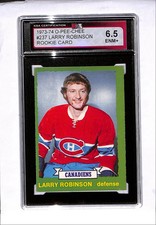 1973-74 O-Pee-Chee OPC Larry Robinson Rookie Rec Recrue KSA 6.5 . #237