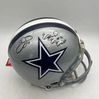 Emmit Smith &  EZEKIEL ELLIOT Autographed Cowboys Full Size Helmet Fanatics COA