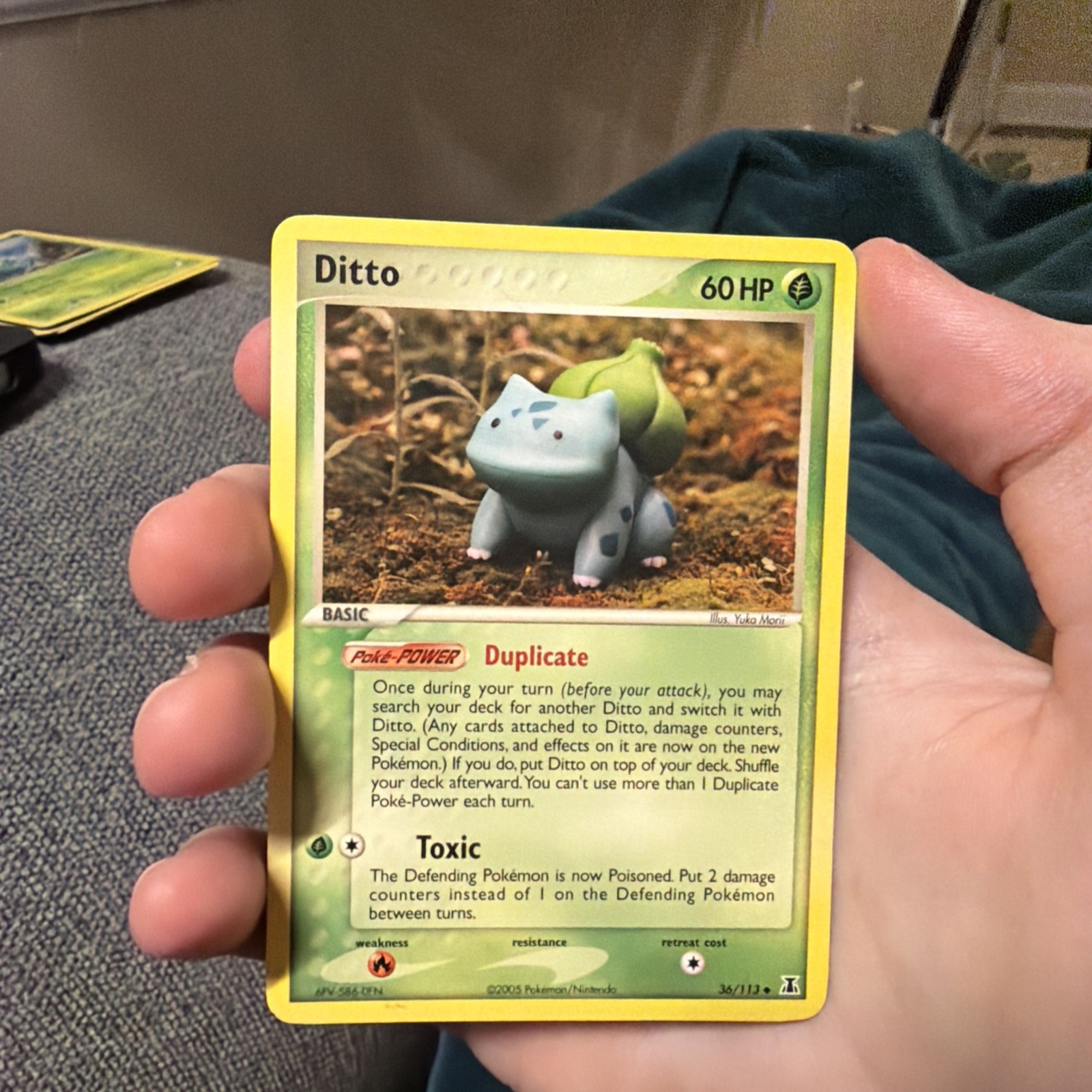 Ditto (Bulbasaur) 36/113 Delta Species Unlimited Regular Nonholo NM