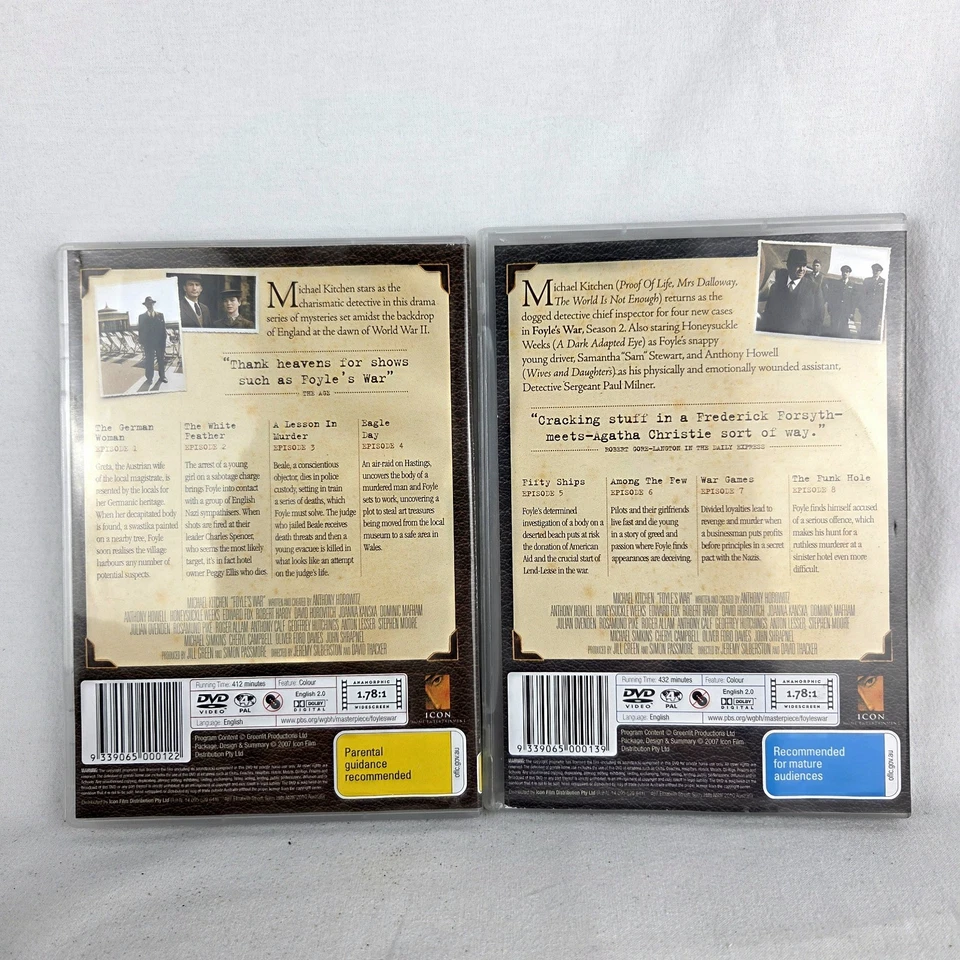 FOYLE'S WAR Complete Series DVD Like New 27 Disc Seasons 1-9 Reg 4 w/ S/track CD - Image 2 of 4