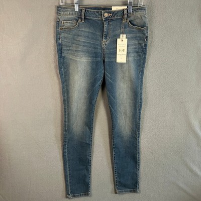 Simply Vera Women's Super Skinny Mid Rise Jeans Size 10P Blue NWT