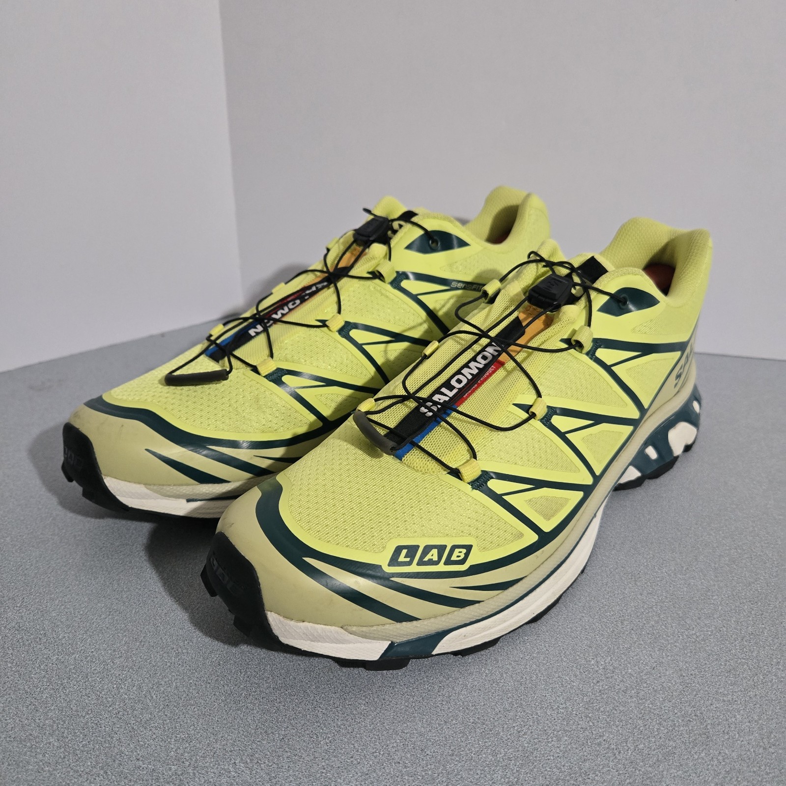Salomon XT 6 Sunny Lime L47445200 taglia 13 US S Lab terreno morbido