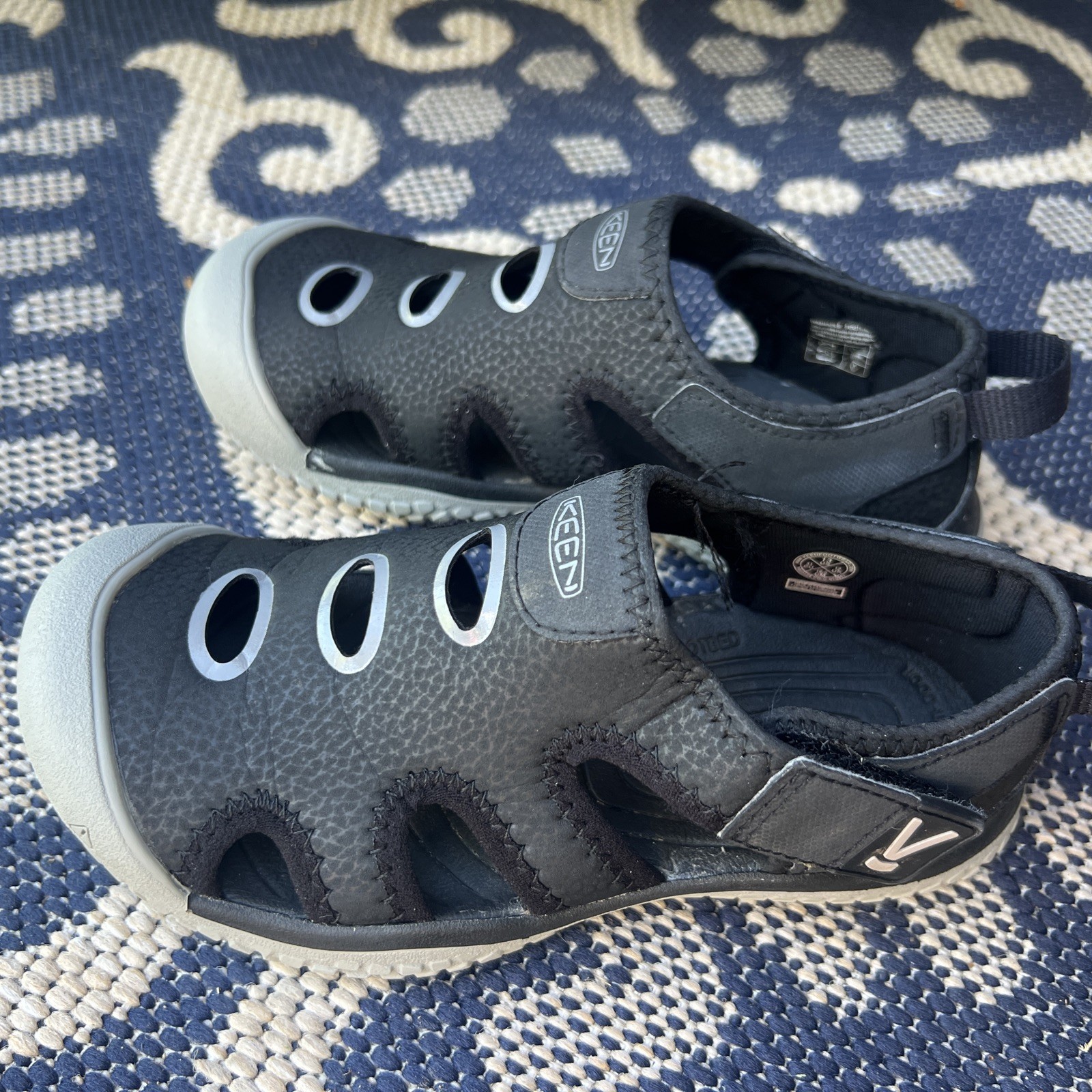 Sandali acqua punta chiusa Keen Stingray neri 1023154 ragazzo unisex taglia 13 giovani