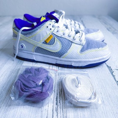 Nike Union LA x Dunk Low Passport Pack - Court Purple SZ 5.5 DJ9649-500 DS