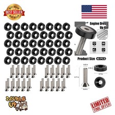 40 PCS Engine Dress up Kit, CNC Finishing Fender Bumper Washers, M6 Aluminum Eng