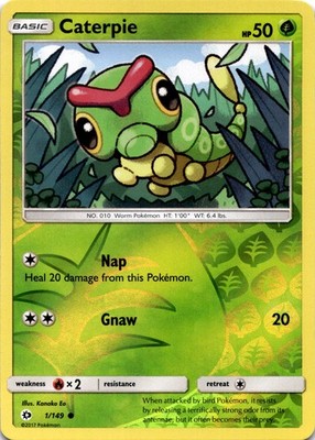 Caterpie Common SM Base Set 1/149 NM