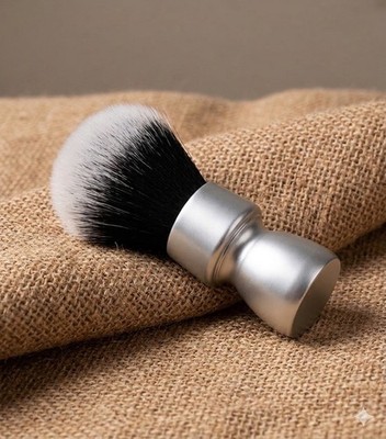 Yaqi 24mm Heavy Metal Handle Synthetic Hair Tuxedo Knot Shaving Brush M150801