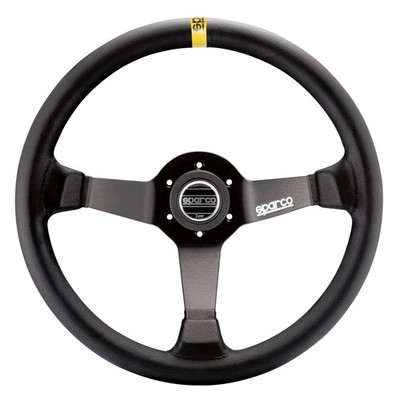 Sparco 345 Racing Rallye Auto Lenkrad - schwarzes Leder - 350 mm Durchmesser