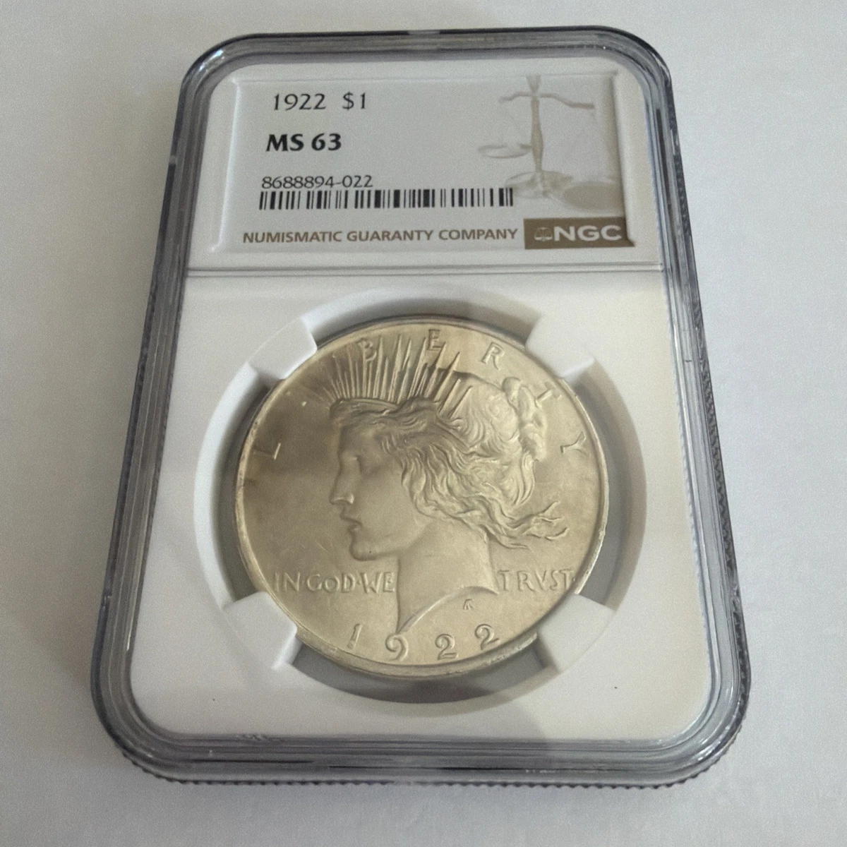 MS 63 Graded 1922 Year Peace Dollars (1921-1935) for sale | eBay