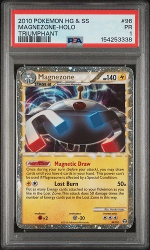 Pokemon Magnezone Prime Holo Triumphant 96 PSA 1