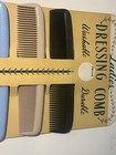 VINTAGE LADIES DRESSING COMB 4 COMB SET ON CARDBOARD  STORE DISPLAY 12.75 X 8” — photo 3