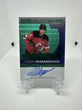 2020-21 Upper Deck Credentials Debut Ticket Access Auto Yegor Sharangovich /10