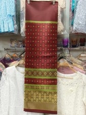 Thai Silk Fabric Brocade Traditional Pattern Ideal for Dress Skirts