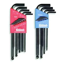Eklind 13222 Combination Ball-Hex-L Key Set, Sizes 0.050 To 3/8 And Size 1.5 Mm
