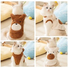 Fleece Fur Pet Dog Sweaters Vest Clothes Cat Bear Puppy Teddy Autumn Winter Warm