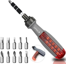 11 in 1 Screwdriver, Portable Multifunctional Screwdriver Set, Flat Head/Slotted