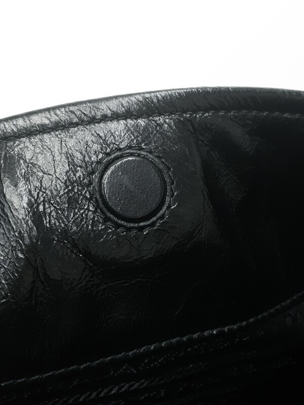 PRADA Leather 2WAY Shoulder Bag 2VH215 Vintage Processed Black image 5