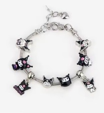 New Sanrio Kuromi Charm Bracelet Hello Kitty Gothic, Anime,