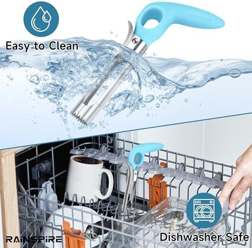 Rainspire Apple Corer Tool Stainless Steel Nonslip Handle Dishwasher Safe