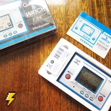 NINTENDO Fire Game and Watch (RC-04) in Excellent Condition