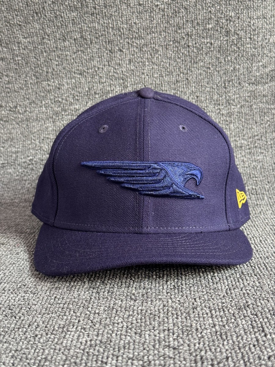 New Era Eagle 9FIFTY Snapback Flat Brim Navy Blue One Size Hat