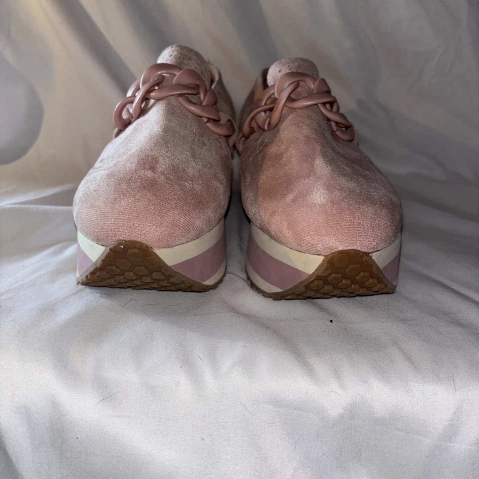 Pierre Dumas Paloma-1 Informal Plataforma Moda Zapatillas Elevadas Sin Cordones ~ Talla 10M Foto 4 de 4