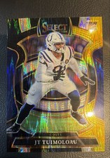 2025 Panini Select - Concourse JT Tuimoloau #31 Black & Gold Shock Prizm (RC)
