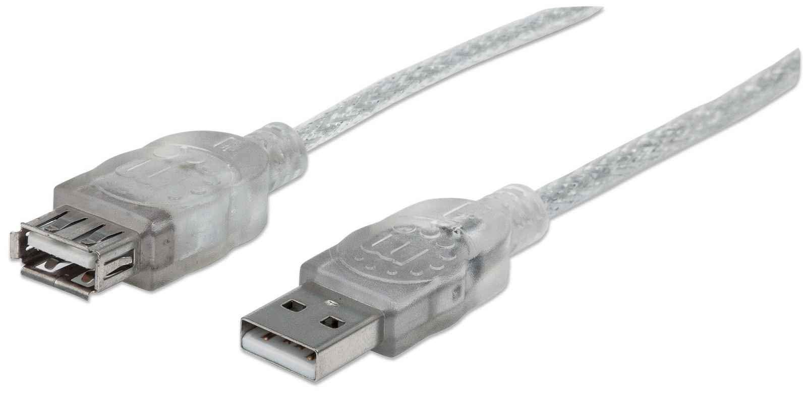 Manhattan 340502 Высокоскоростной кабель для подключения USB 20 A-Stecker auf A-Buchse 4 3390₽
