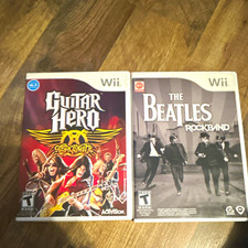 Guitar Hero: Aerosmith and The Beatles: Rock Band CIB Wii