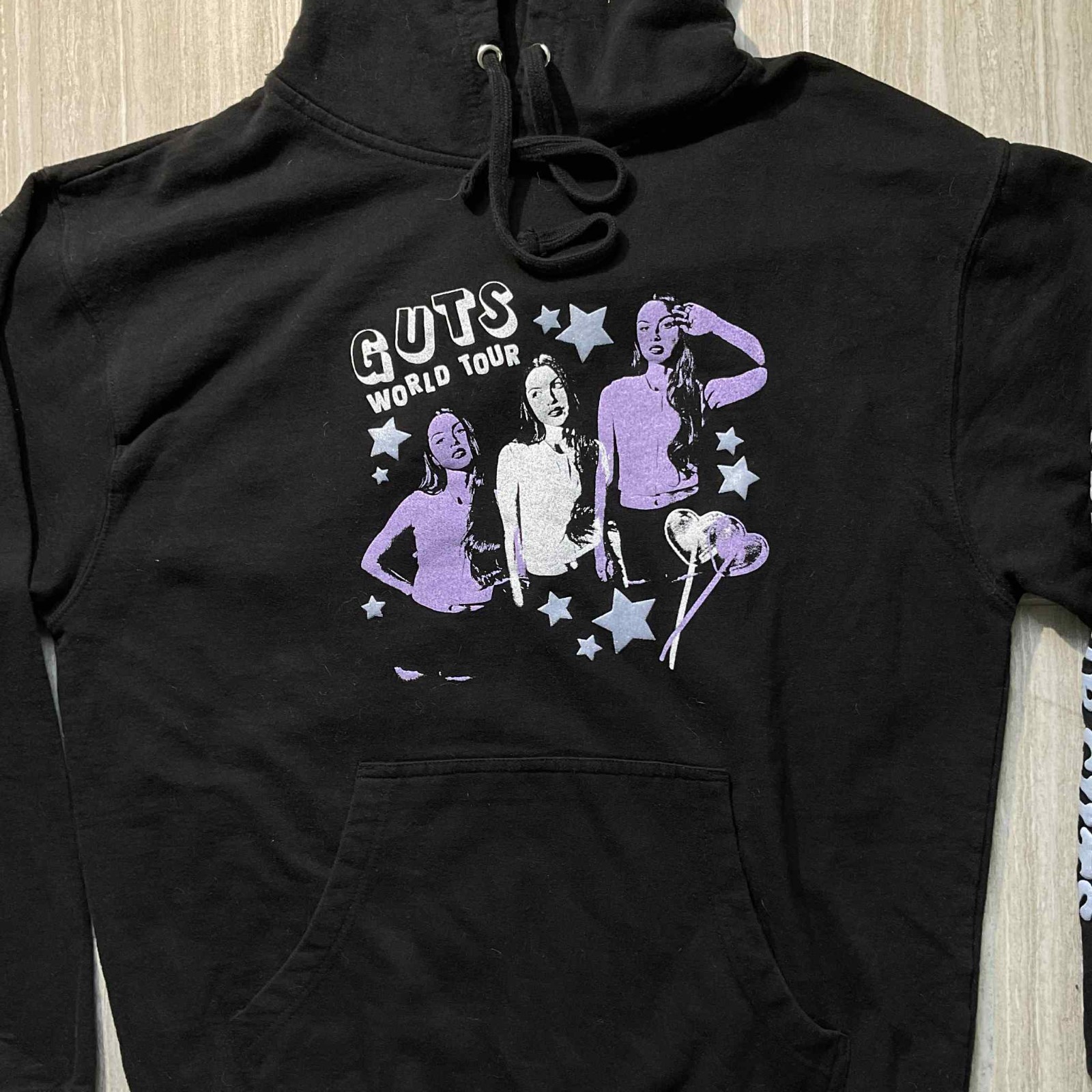 Olivia Rodrigo Guts World Tour Hoodie Mens Large Spill Ur Guts Concert 2024 Tour