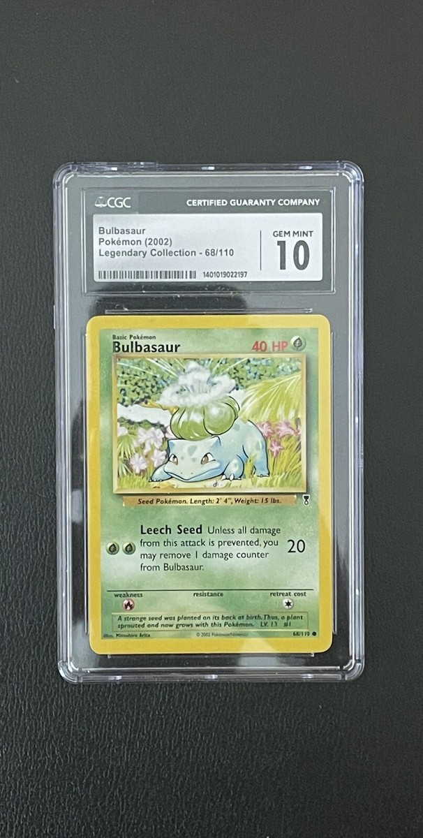 Bulbasaur 68/110 Legendary Collection 2002 Pokemon Card CGC 10 | eBay