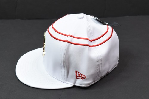 New Era Boston Red Sox Mookie Betts Bowling Hat Mens 7 3/8 White Faux Leather - Picture 4 of 12