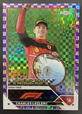 2023 Topps Chrome F1 Charles Leclerc Purple Checkered /199 Australia Grand Prix