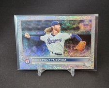 2022 Series 1 Base Foilboard #293 Mike Foltynewicz /390 - Texas Rangers