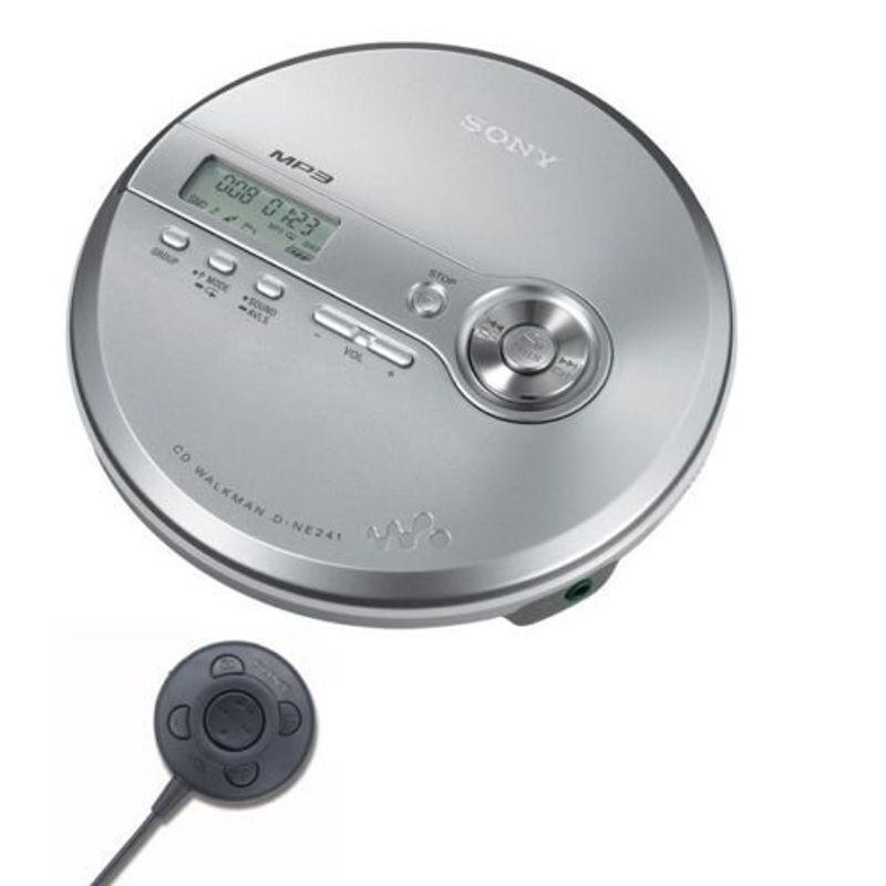 SONY CD Walkman N241 Silver D-NE241/S Portable CD Player SONY CD Walkman N241 Silver D-NE241/S Portable CD Player